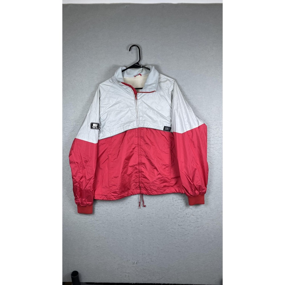 Vintage‎ Gore-Tex Jacket Mens Large Gray Red Colorblock Windbreaker 80s 90s